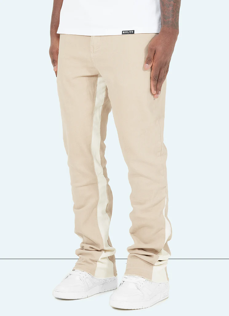 Vintage Flare Jeans - Stone - Image 2