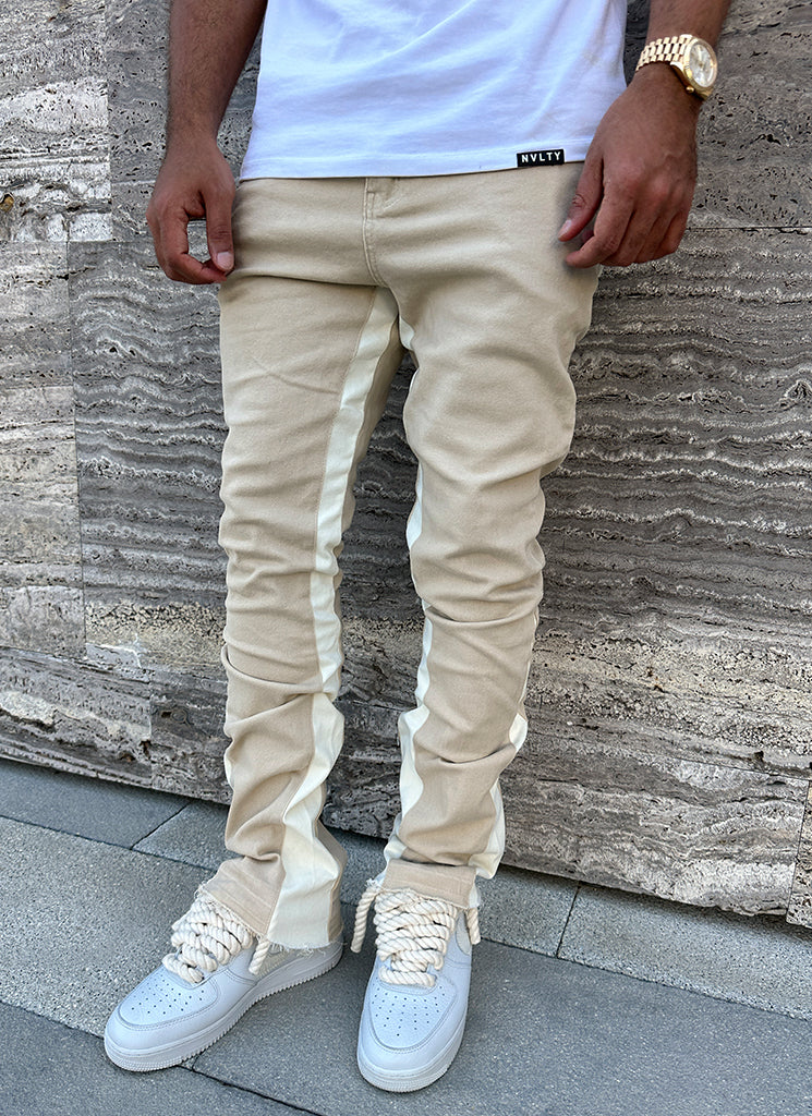 Vintage Flare Jeans - Stone - Image 6