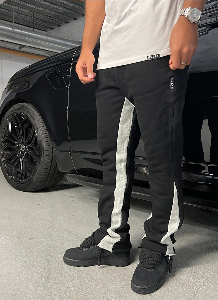 Vintage Flare Joggers - Black - Image 3