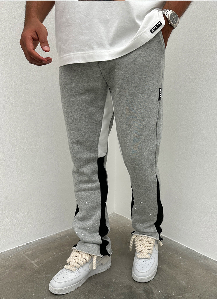 Vintage Flare Paint Joggers - Grey - Image 11