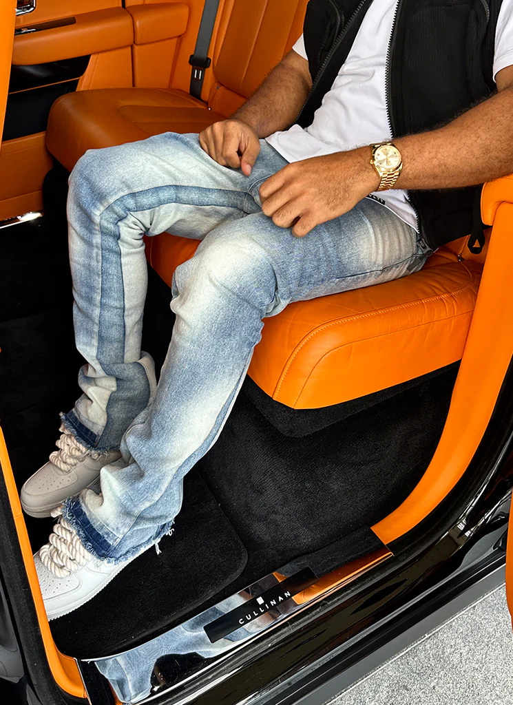 Vintage Flare Sunfaded Jeans - Blue - Image 3