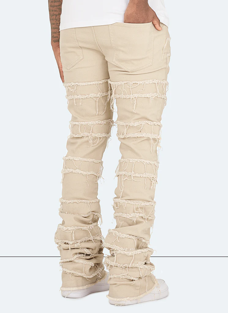 Vintage Flare Thread Jeans - Stone - Image 4