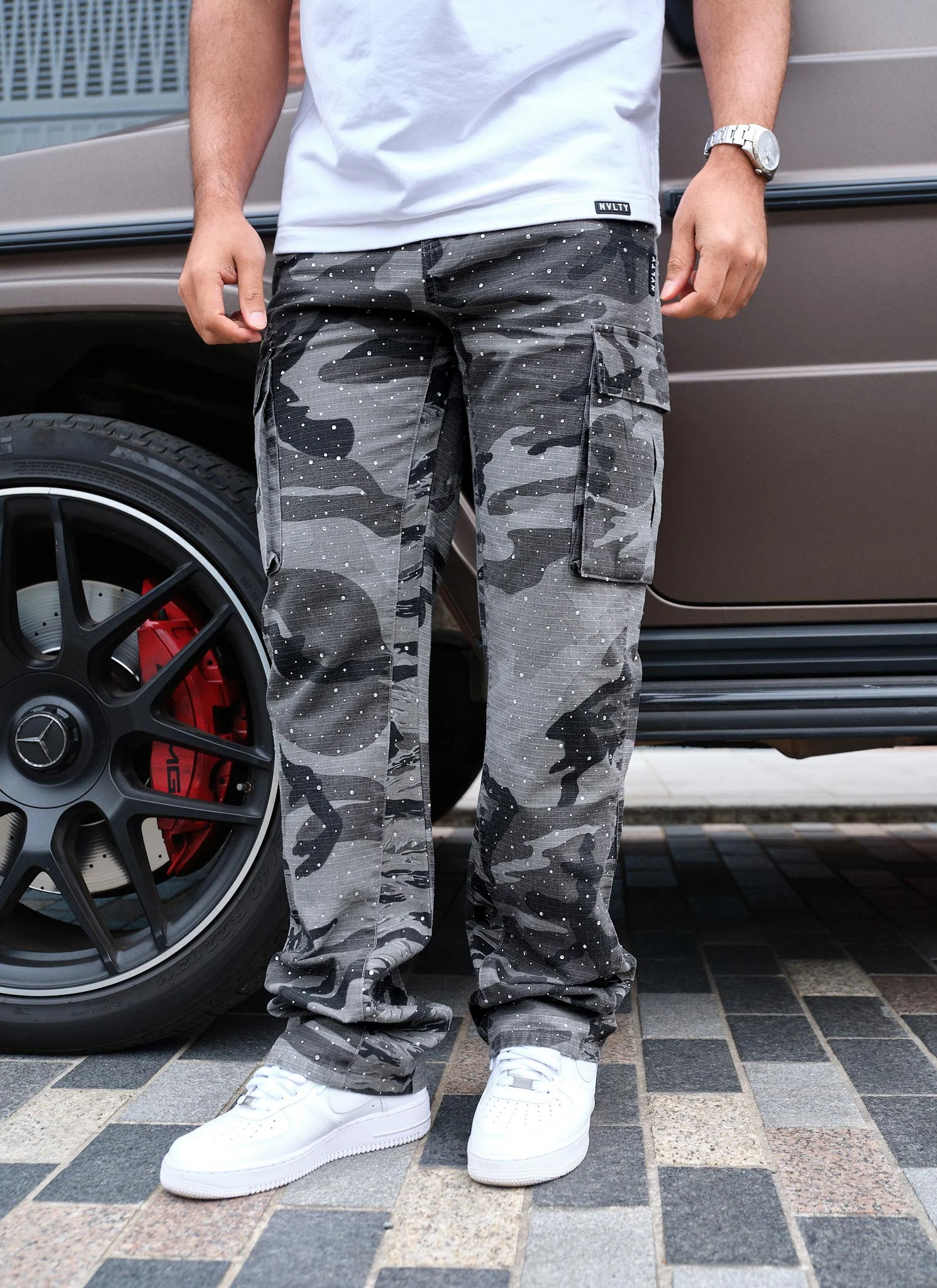 Vintage Flare VVS Cargos - Black Camo - Image 4