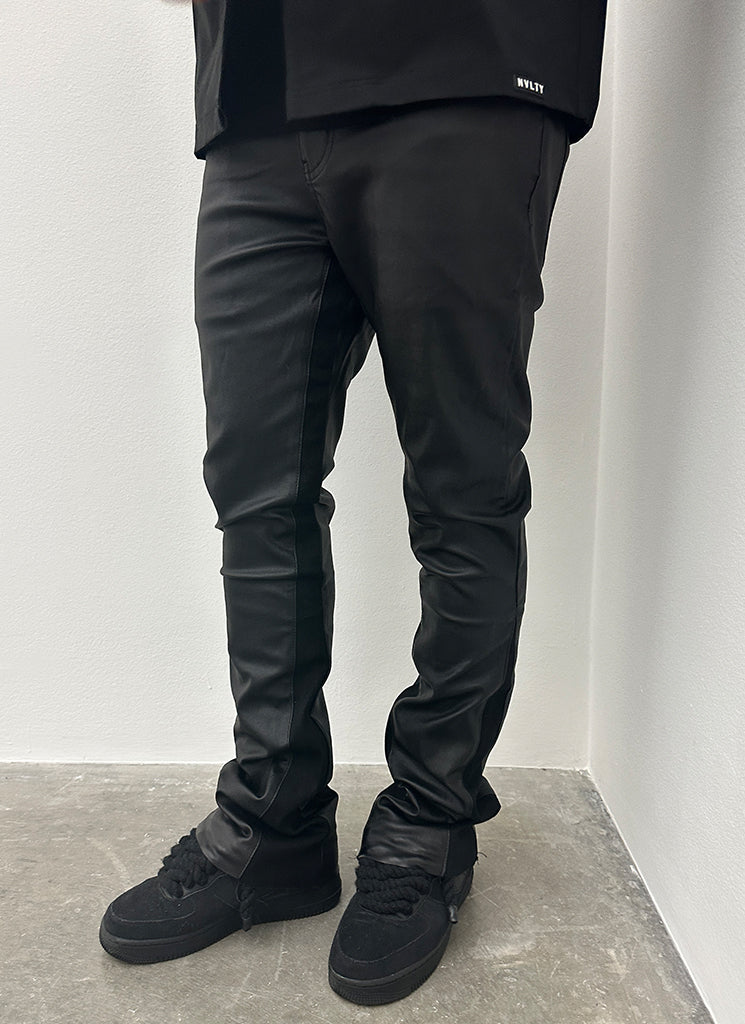 Vintage Flare Wax Jeans - Black - Image 6