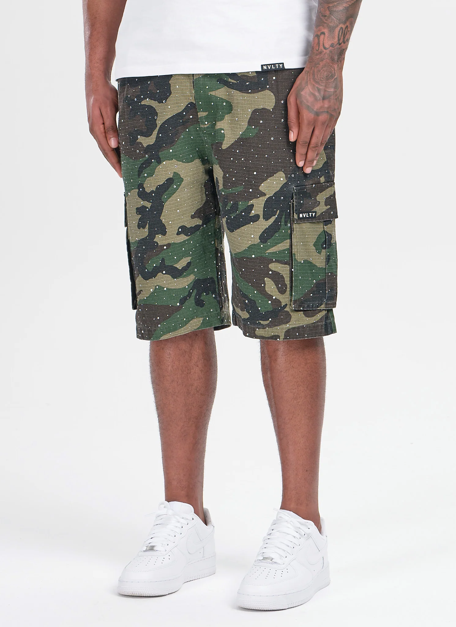 Vintage Flooded VVS Cargo Shorts - Camo - Image 3
