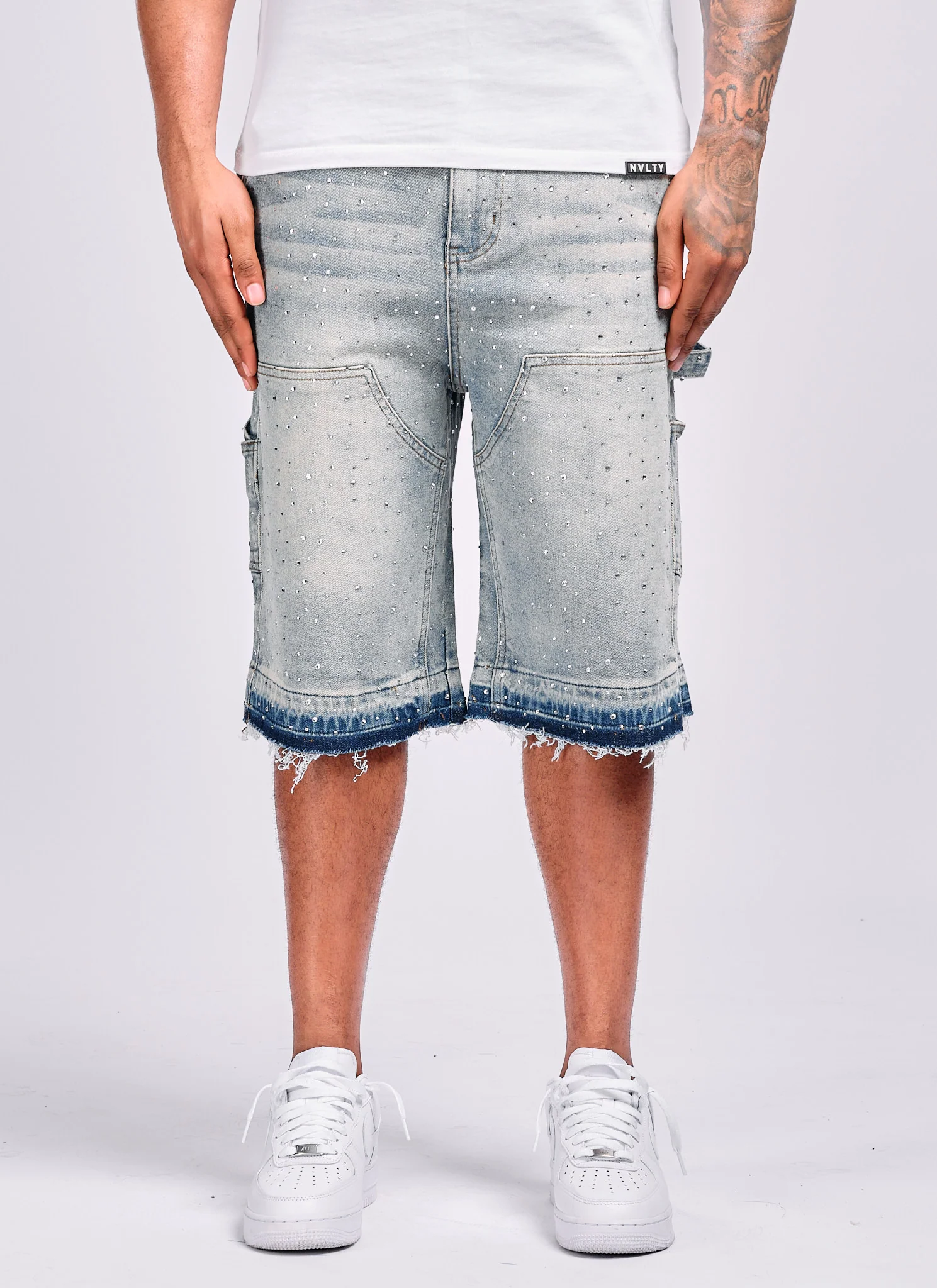Vintage Flooded VVS Carpenter Denim Shorts - Blue