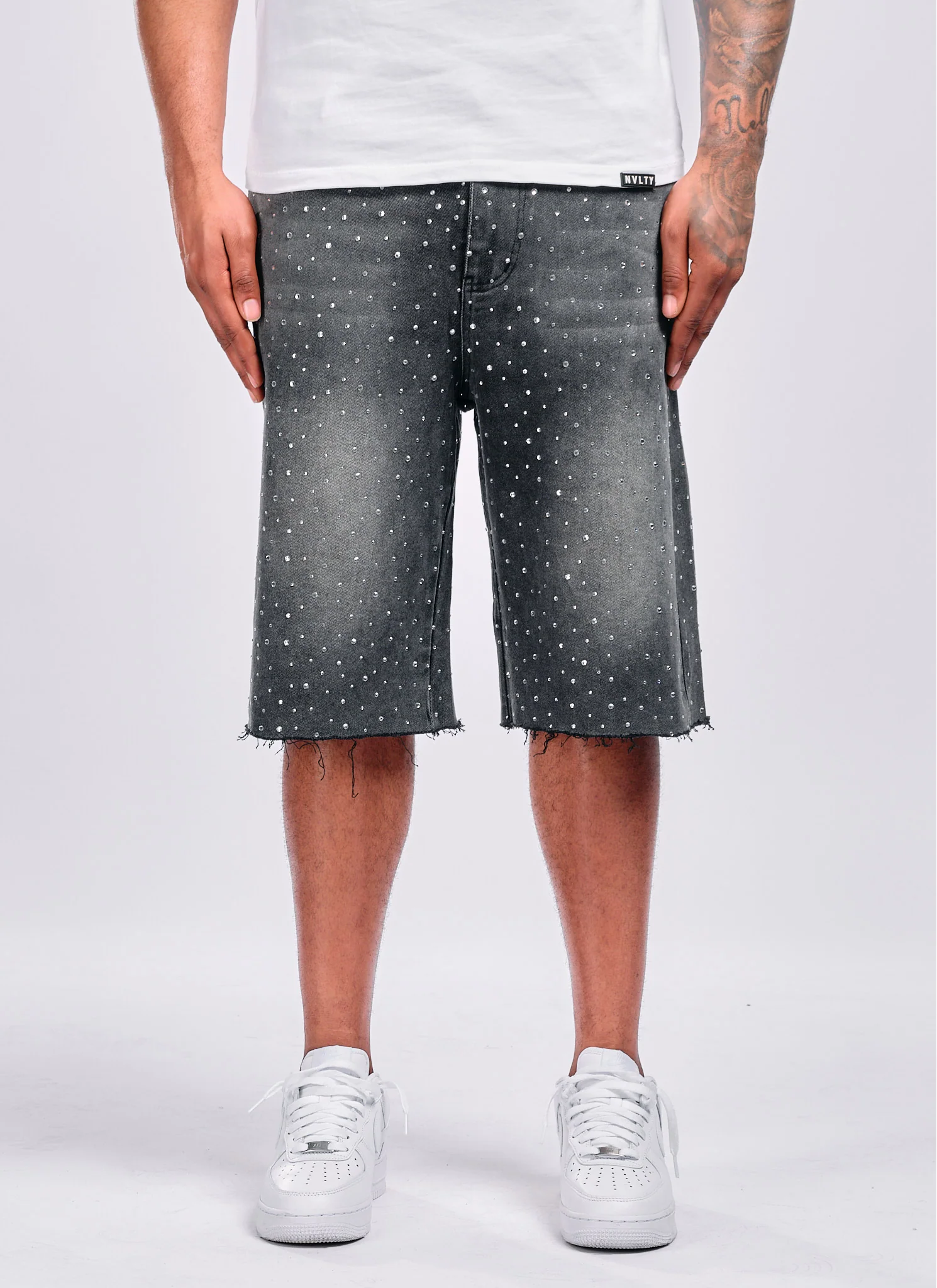 Vintage Flooded VVS Denim Shorts - Black