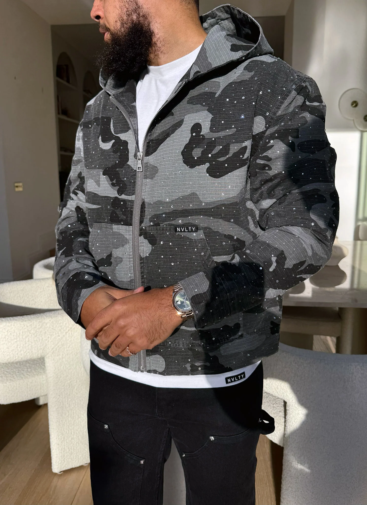 Vintage Flooded VVS Jacket - Black Camo - Image 14