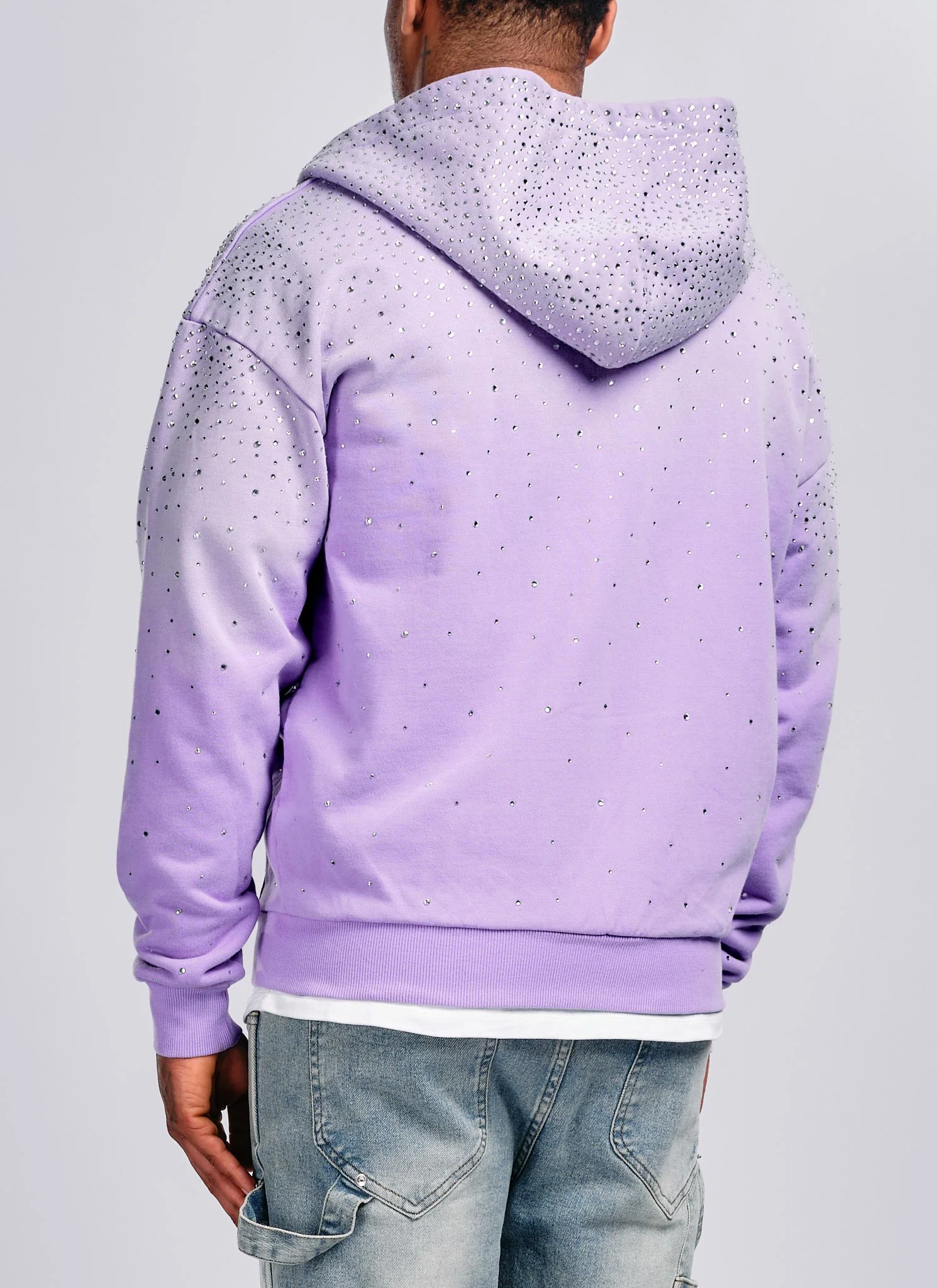 Vintage Flooded VVS Zip Hoodie - Purple - Image 5