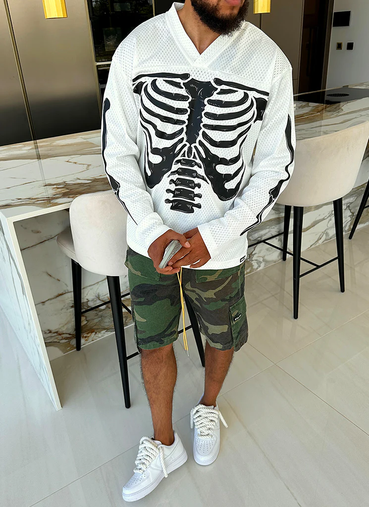 Vintage Skeleton Jersey - White - Image 11