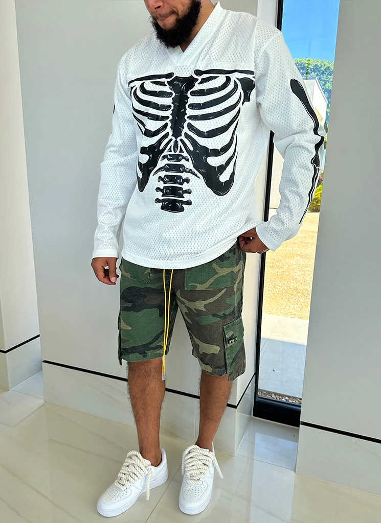 Vintage Skeleton Jersey - White - Image 3