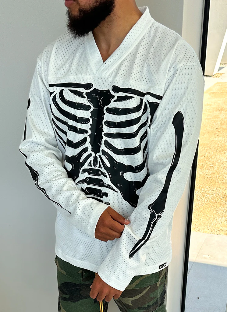 Vintage Skeleton Jersey - White - Image 7