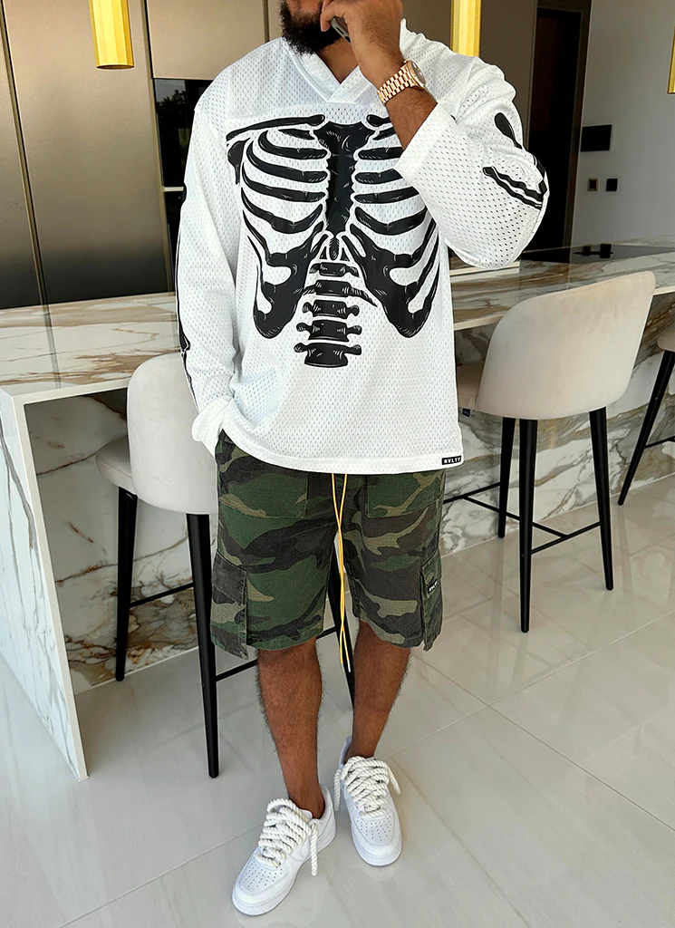 Vintage Skeleton Jersey - White - Image 9
