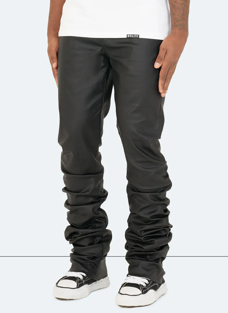 Vintage Stacked Wax Jeans - Black - Image 2