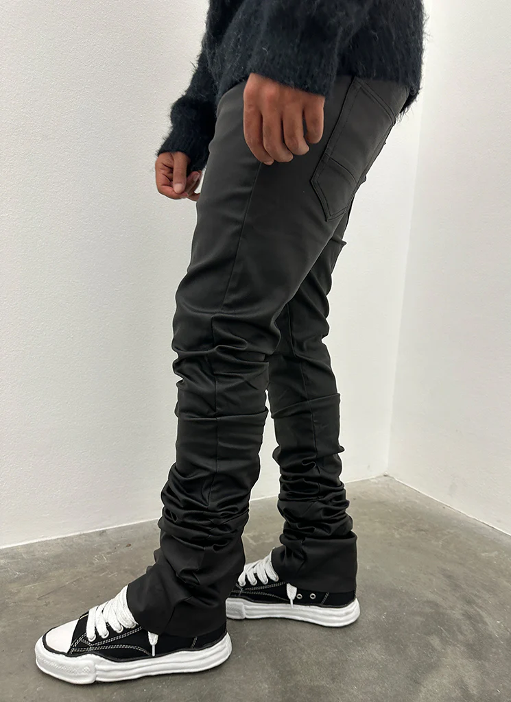 Vintage Stacked Wax Jeans - Black - Image 6