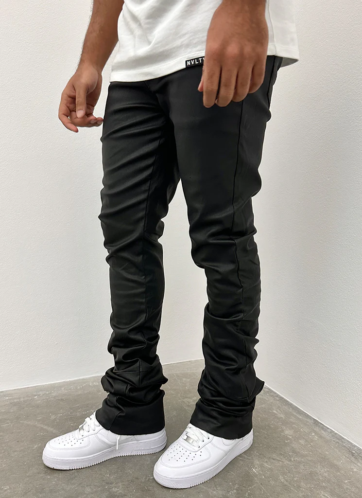 Vintage Stacked Wax Jeans - Black - Image 8