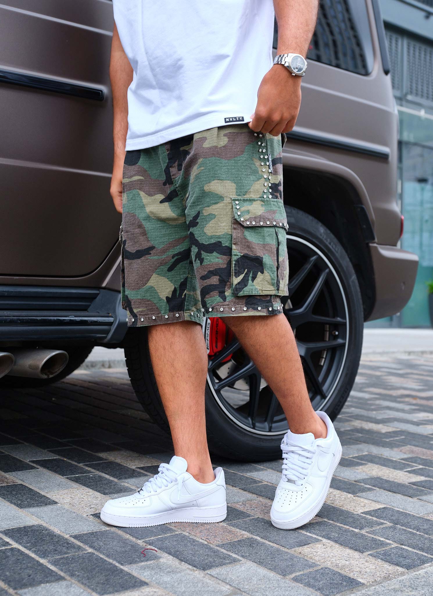 Vintage VVS Cargo Shorts - Camo - Image 8