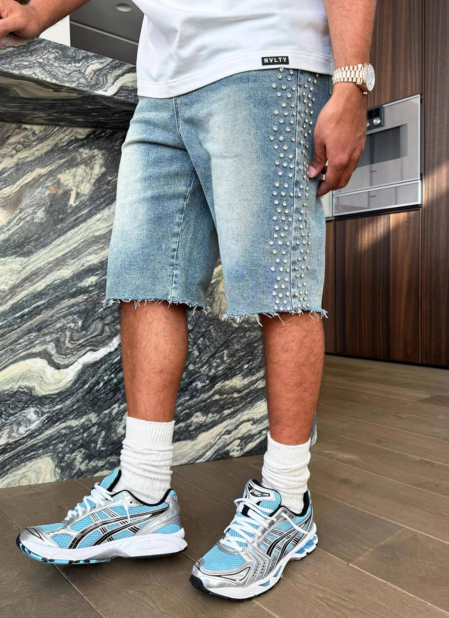 Vintage VVS Denim Shorts - Blue - Image 10