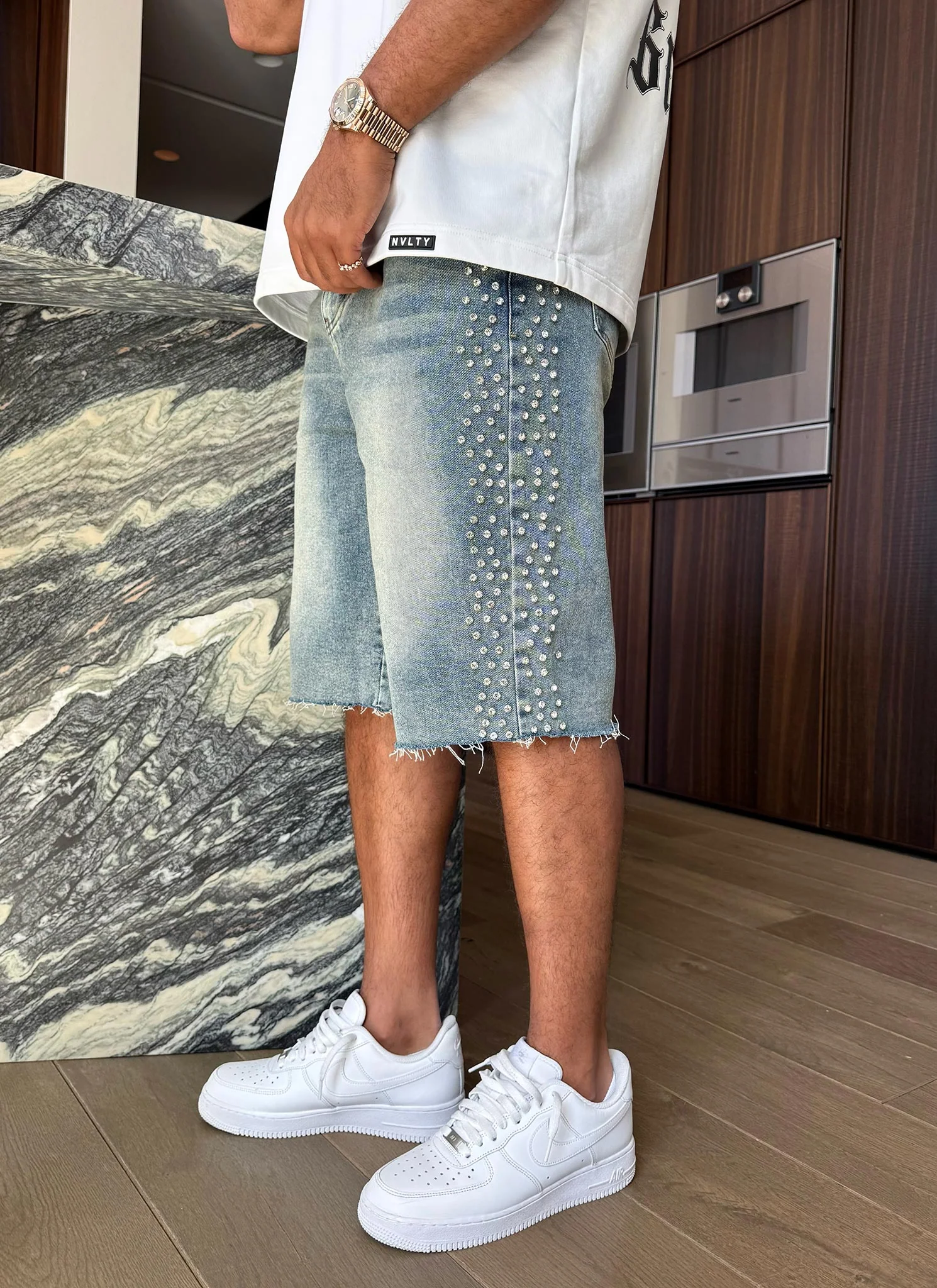 Vintage VVS Denim Shorts - Blue - Image 12