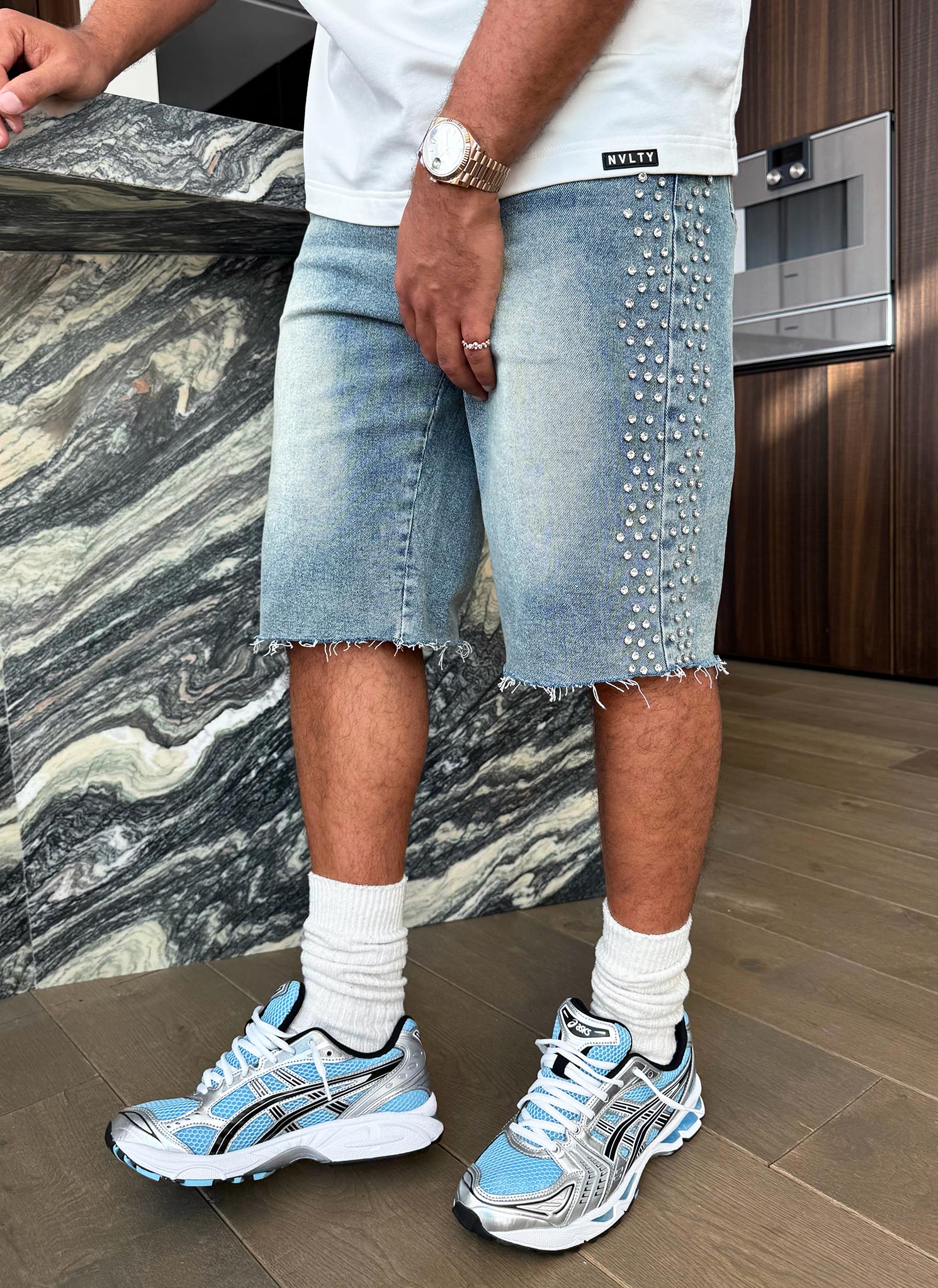 Vintage VVS Denim Shorts - Blue - Image 3