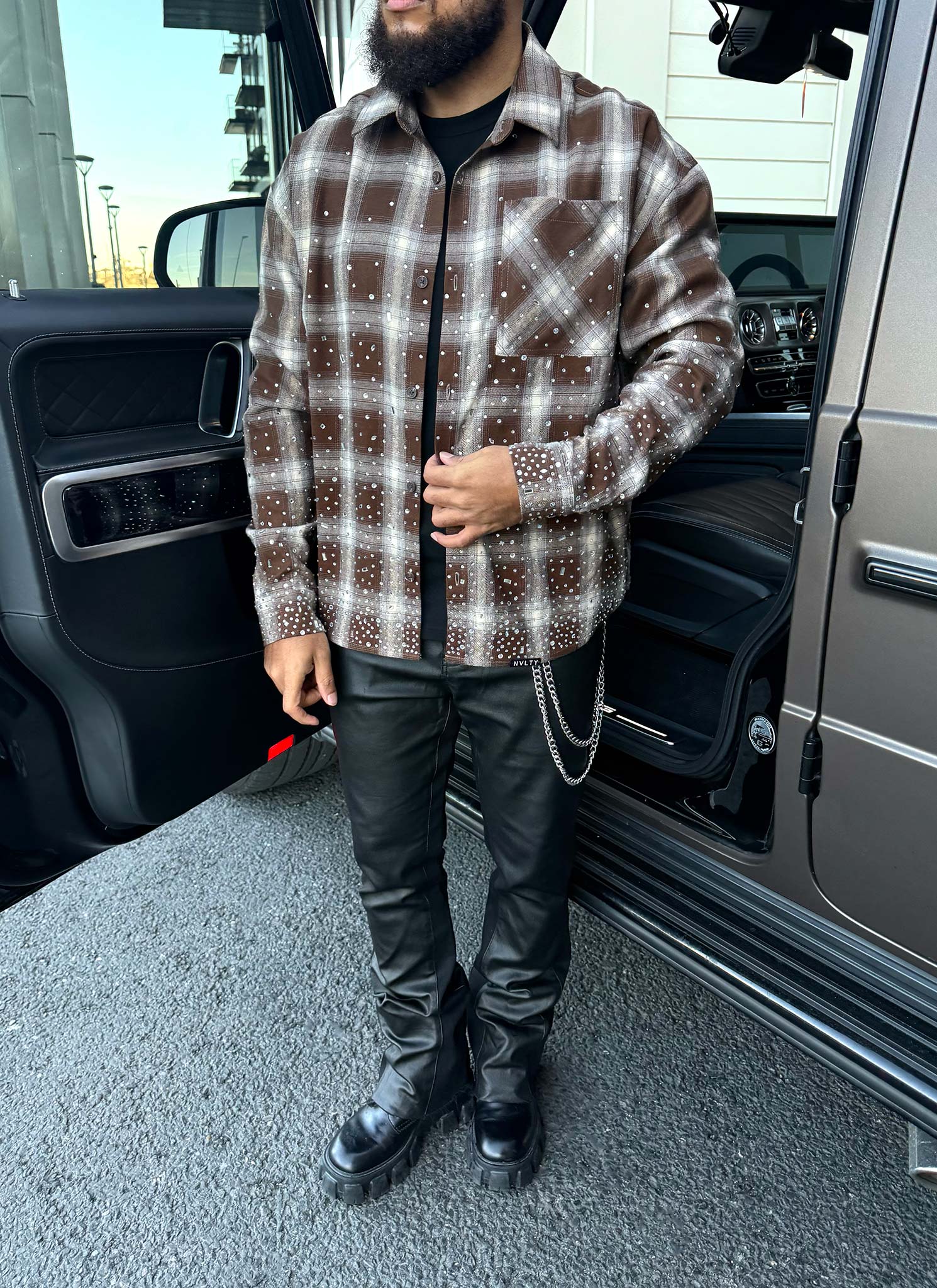 Vintage VVS Flannel - Brown - Image 13