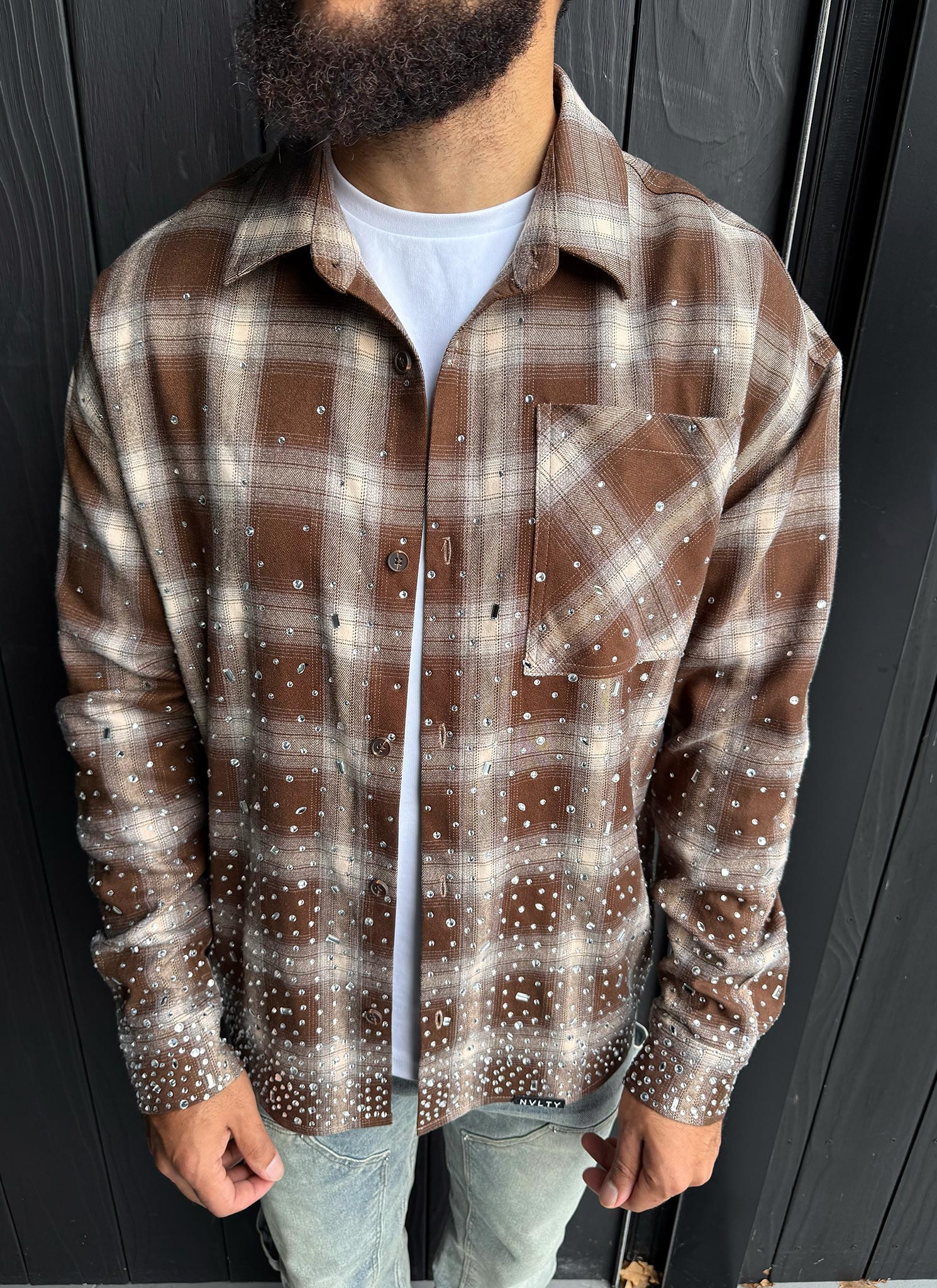 Vintage VVS Flannel - Brown - Image 14