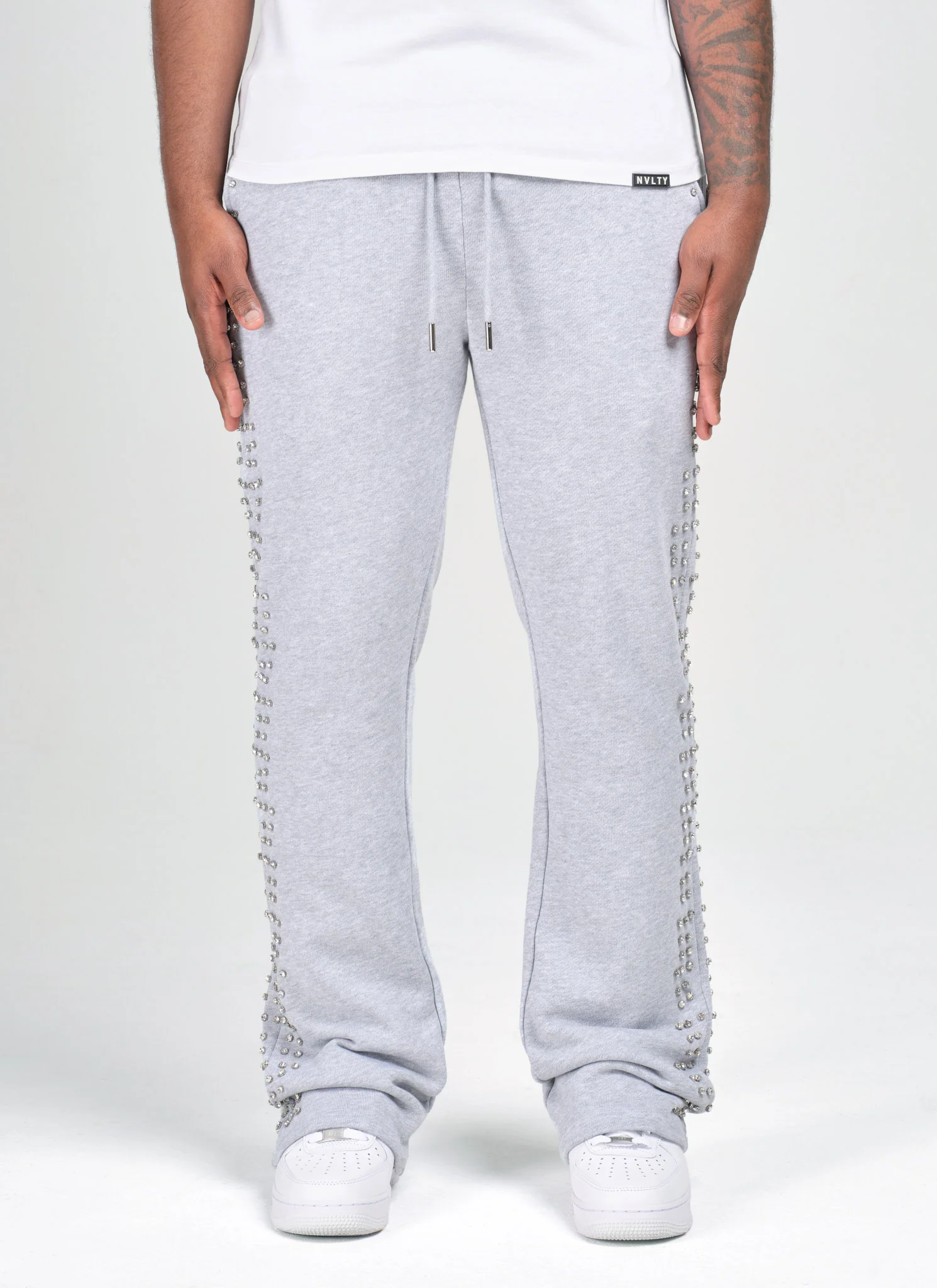 Vintage VVS Flare Joggers - Grey - Image 3
