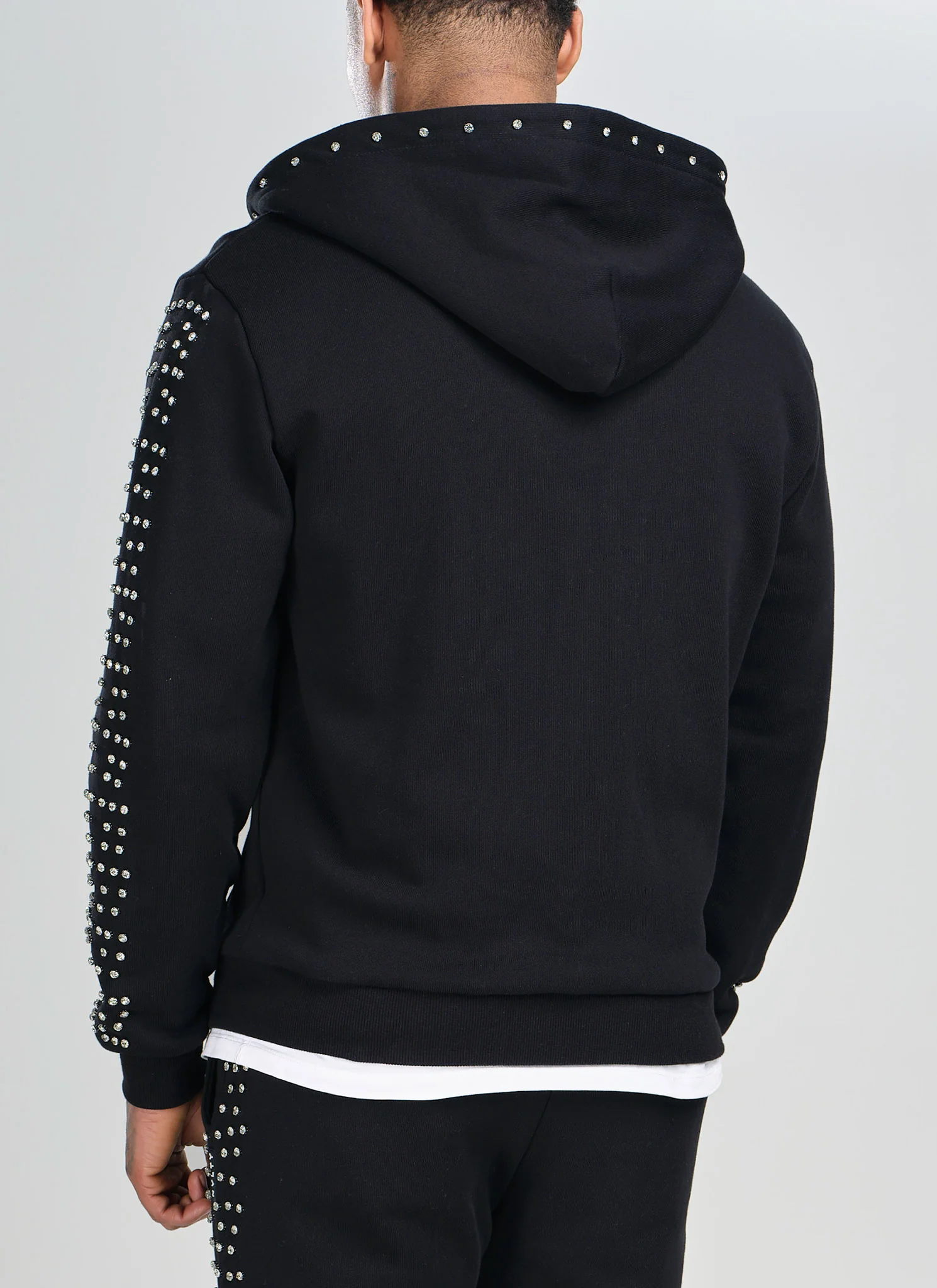 Vintage VVS Zip Hoodie - Black - Image 5